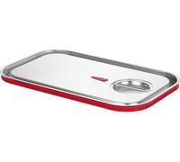 HENDI Coperchio per Contenitore GN 1/1, in Acciaio Inossidabile, con Bordo in Silicone e Valvola di Vuoto, Chiusura Ermetica, Resistente da -40° a 121°C, 530x325mm