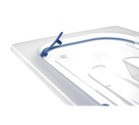 HENDI Coperchio Gastronorm a Chiusura Ermetica, Gn 1/4, Silicone, Polipropilene, 265X162Mm