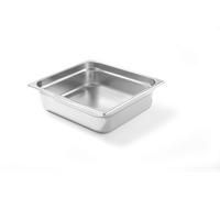 HENDI Contenitore Gastronorm, GN 2/3, resistenza termica -40 °C a 300 °C, compatibile con i forni a convezione, frigoriferi, bagno María, chafing dishes, 5.5L, 354x325x(H)65mm, acciaio inox 18/10