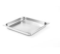 HENDI Contenitore Gastronorm, GN 2/3, resistenza termica -40 °C a 300 °C, compatibile con i forni a convezione, frigoriferi, bagno María, chafing dishes, 3L, 354x325x(H)40mm, acciaio inox 18/10