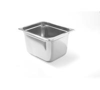 HENDI Contenitore Gastronorm, GN 1/2, resistenza termica -40 °C a 300 °C, compatibile con i forni a convezione, frigoriferi, bagno María, chafing dishes, 12.5L, 325x265x(H)200mm, acciaio inox 18/10