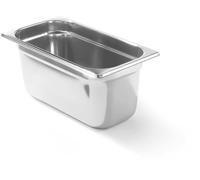 HENDI Contenitore Gastronorm, GN 1/3, resistenza termica -40 °C a 300 °C, compatibile con i forni a convezione, frigoriferi, bagno María, chafing dishes, 5.7L, 325x176x(H)150mm, acciaio inox 18/10