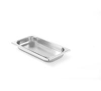 HENDI Contenitore Gastronorm, GN 1/3, resistenza termica -40 °C a 300 °C, compatibile con i forni a convezione, frigoriferi, bagno María, chafing dishes, 1.5L, 325x176x(H)40mm, acciaio inox 18/10