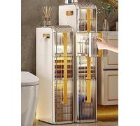 Contenitori impilabili Narrow Rolling nizer Carrello per cucina 7,2 pollici Slim Frigorifero Armadietto Soluzione di archiviazione salvaspazio con ruote Home nization Essentials