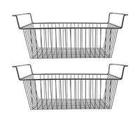 Contenitori Impilabili per Congelatore a Pozzetto in Filo Metallico da 2 Pezzi per Frutta, Verdura, Yogurt, Snack, Salse, Gelatine, Giocattoli o (L49,5 cm X L29 cm X A27 cm