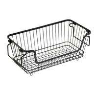 Contenitori impilabili per congelatore, cestini per frigorifero, organizer impilabile per congelatore con manici per congelatore da 2,8 m cubi