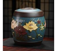 Contenitori in ceramica per riso e caffè - Barattolo vintage con elegante finitura smaltata per decorazione e organizzazione della casa