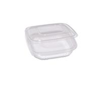 Contenitori in PP - con coperchio incernierato - 18,5 x 18,5 x 3,7 cm - Europack