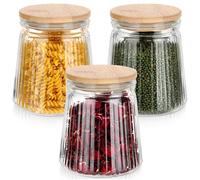 Contenitori in vetro per prodotti sfusi con coperchio e guarnizione, 700 ml, 3 p