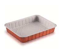 Contenitori Laccati - 1.190 Ml. 22,7X17,7X3,6 Cm Rame Alluminio - 100 Unità