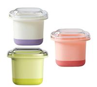 Contenitori luminosi per cubetti di ghiaccio per macchine per granite, confezione da 3 vassoi con design a rilascio facile, per bevande fatte a mano, cocktail, cubetti di ghiaccio per dessert creativi