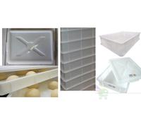 Giganplast GIG Cassetta Portaimpasto per Pane e Pizza, Bianco 60x40x10