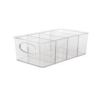 Contenitori per alimenti a prova di cibo e con partizioni rimovibili, perfetti per organizzatori da cucina o armadi nella dispensa frigorifero scatole armadio (B,26 8 x 15 3 x 8 9 cm)