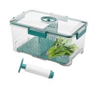 Contenitori Per Alimenti A Vuoto - Box Di Stoccaggio Ermetico | Contenitore Timer Trasparente Con Pompa | Porta Di Marinatura Sicura A Microonde Per Verdure Di Carne Di Pesce | Organizzatore Della