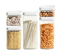 Contenitori per alimenti da cucina, set di contenitori da cucina, contenitori impilabili per alimenti, contenitori per | tanica multiuso con coperchi ermetici