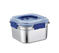 Contenitori per alimenti impilabili con coperchio portapranzo | Contenitori ermetici per la conservazione degli alimenti per snack, insalate, panini, preparazione pasti, scuola, ufficio