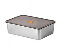 Contenitori per alimenti in acciaio inox con coperchio, contenitore per carne, frigorifero, organizer per alimenti con coperchio, vassoio da cucina per congelatore, grande capacità, per frutta e