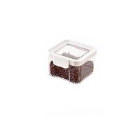 Contenitori per alimenti in plastica con coperchi, contenitori quadrati in plastica per cereali, impilabili, ermetici, con clip di bloccaggio per farina, zucchero e prodotti da forno