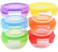 Contenitori per Alimenti per Conservare i Pasti per Bambini - 6pcs X 200ml Vetro