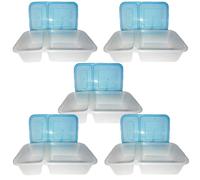 Contenitori per alimenti vassoio porta pranzo a 2 scomparti ciotola box cibo sal