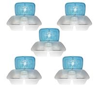 Contenitori per alimenti vassoio porta pranzo a 3 scomparti ciotola box cibo sal