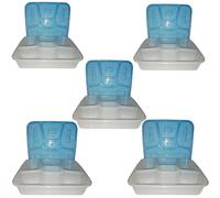 Contenitori per alimenti vassoio porta pranzo a 5 scomparti ciotola box cibo sal