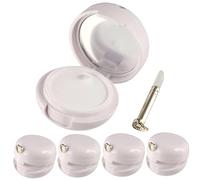 Contenitori per balsamo labbra vuoti, Contenitori per lucidalabbra da 5 pezzi, Balsamo in plastica vuoto da 20 g con pennello in silicone e guarnizione, Portatile con specchio per l'uso quotidiano