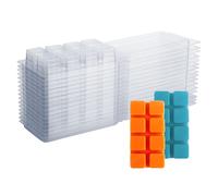 Contenitori per cera da sciogliere - Stampi in plastica vuoti da 8 cavità - 50 confezioni