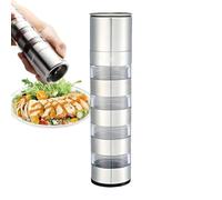 Contenitori per condimenti - Bottiglia per salsa | Dispenser per condimento | Set di contenitori per sale e pepe per cucinare all'aperto, campeggio, viaggi, cucina, shaker per zucchero, macina pepe
