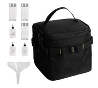 Contenitori per condimenti da viaggio: kit da viaggio per condimenti, kit di condimenti per barbecue | Dispenser compatto per condimenti, set di condimenti portatile con 6 bottiglie, saliera e pime