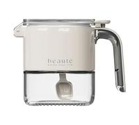 Contenitori per condimenti - Scatola per condimenti con coperchio e cucchiaio, contenitore ermetico portatile senza umidità per sale pepe in polvere tavolo da pranzo dispensa cucina ristorante