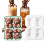 Contenitori per cubetti di ghiaccio per congelatore - Contenitore in silicone per alimenti - in silicone orso per congelatore | Per il frigorifero la sala da pranzo dentro la