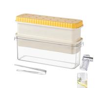 Contenitori per cubetti di ghiaccio per congelatore - Vassoio per cubetti di ghiaccio con custodia e coperchio | Accessorio in silicone alimentare per cocktail Whisky Vodka e bevande