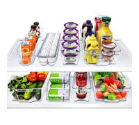 Contenitori per frigorifero e congelatore Sorbus, contenitori impilabili per alimenti, organizer per cassetti senza BPA per frigorifero, congelat