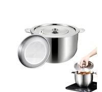 Contenitori per grasso - Conservazione 'olio in acciaio inossidabile, contenitore per il grasso della pancetta di grande capacità con filtro a rete, caraffa con filtro per liquidi da cucina, ideal