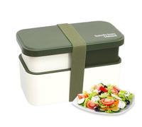 Contenitori Per Il Pranzo - Kit Per Il Pranzo | Contenitore Per Il Pranzo, Da 1450 Ml Dal Microonde | Scatola Di Preparazione Del Pasto A 2 Livelli Con Set Di Utensili E Di Tenuta