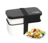 Contenitori Per Il Pranzo - Kit Per Il Pranzo | Contenitore Per Il Pranzo, Da 1450 Ml Dal Microonde | Scatola Di Preparazione Del Pasto A 2 Livelli Con Set Di Utensili E Di Tenuta