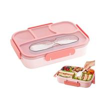 Contenitori per il pranzo - Scatola Alimenti a 4 Scomparti,Contenitori per pranzo scolastici,Per Picnic Campeggio Escursionismo Arrampicata Lavoro Scuola Mangiare Fuori Feste e All'Aria Aperta
