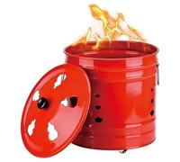 Contenitori per la combustione dei rifiuti, barili per la combustione da Esterno, inceneritore in Acciaio Inossidabile, bidone per la combustione da Giardino, Dotato di Coperchio e