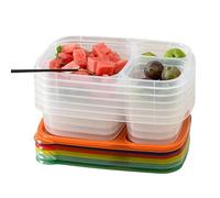 Contenitori per la Preparazione dei Pasti Lunch Box con 3 scomparti