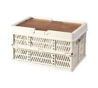 Contenitori per l'archiviazione da campeggio - Box pieghevole, casse di utilità | Cestini impilabili con coperchio e organizzatore pieghevole per auto per auto organizzazioni per le attrezzature da