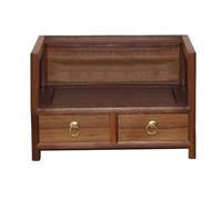 contenitori per libri Piccola libreria da scrivania in legno, con ripiano espositivo for organizer a doppio cassetto, scaffale autoportante, for dormitorio di casa e ufficio scaffali per libri