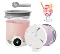 Contenitori per Ninja Creami Swirl Pinte e coperchio, contenitore per ghiaccio compatibile NC700 701 NC701Q CN701CO Ninja Creami Swirl Pinte, BPA Free e lavabile in lavastoviglie (2 pezzi con