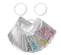 Contenitori per perline con strass, 100 pezzi, organizer per piccoli gioielli, per artigianato, adulti, artisti, hobbisti, progetti creativi, laboratori
