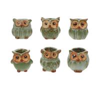 Contenitori per piante grasse in ceramica da tavolo da 6 pezzi Mini adorabile a