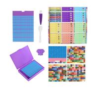 Contenitori per pittura con gemme - Kit di vassoi con coperchio con strass | Scatole organizzatori strumenti accessori per artigianato perline gioielli giovani adolescenti ragazzi ragazze donne uomini