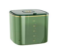 Contenitori per riso - Contenitori ermetici con coperchio, contenitori rettangolari, con coperchio facile da chiudere, contenitori trasparenti per alimenti secchi, farina e zucchero