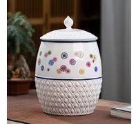 Contenitori per Riso, contenitori in Ceramica, contenitori per tè, Secchio cilindrico di Grande capacità, Cereali, Cereali, sigillati in Stile Cinese, per Snack, Caramelle, Cibo PE