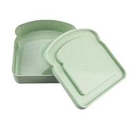 Contenitori per sandwich - Contenitore per il pranzo, portapasti | Scatola portatile a forma di toast, organizer compatto per snack per scuola, ufficio, picnic, da viaggio riutilizzabile