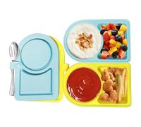 Contenitori per snack in silicone per alimenti, con coperchi trasparenti, guarnizioni resistenti alle perdite, pieghevoli per risparmiare spazio nell'armadio, lavabili in lavastoviglie per una facile